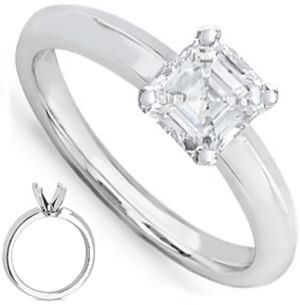 Asscher Diamond Knife-Edge