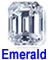 Emerald loose diamond