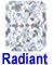 Radiant loose diamond