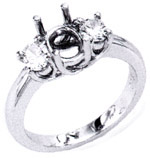 Ovals Side Diamonds