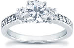 Two Round Accent and Pavé